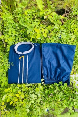 Little Ameer – Navy Blue Jubba & Pajama Set - 28 ( 3 - 4 Years )