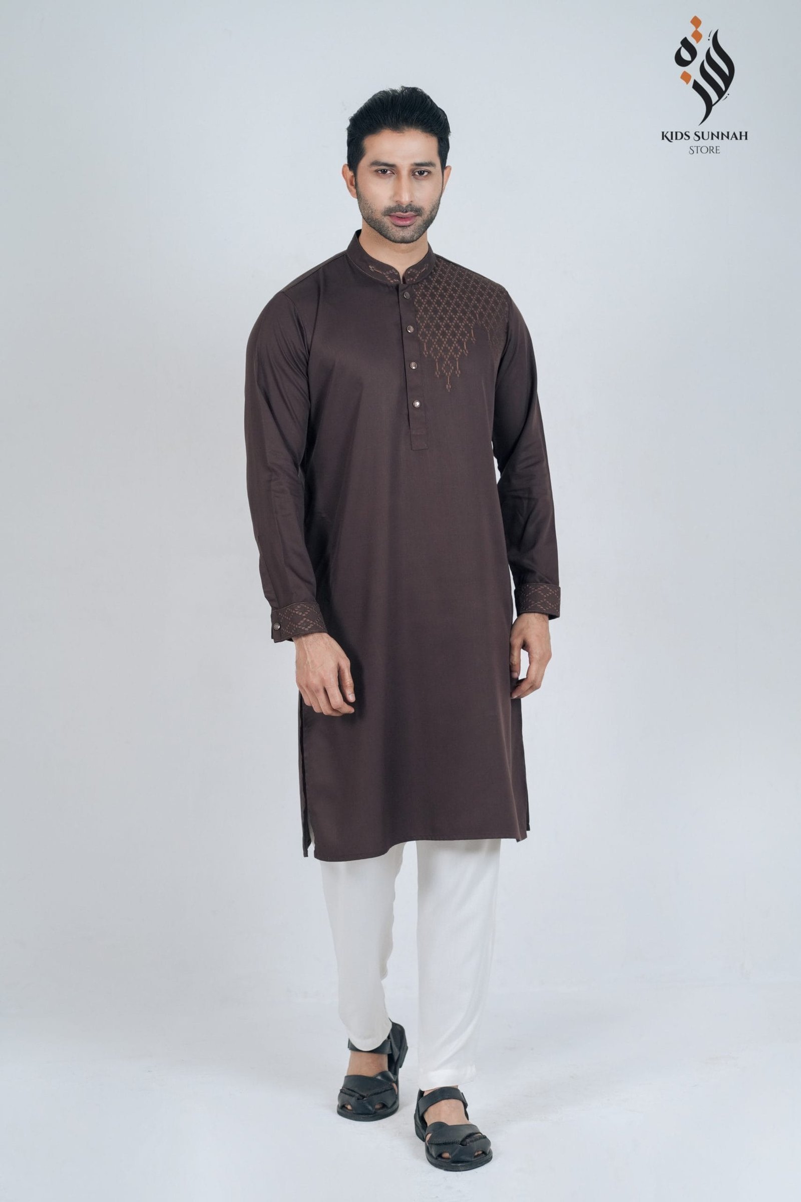 Men Impressive Chocolate Delight Panjabi