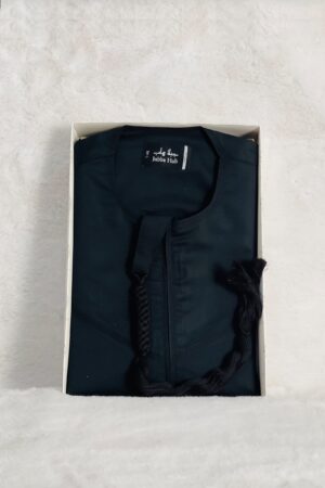 Kids Luxury Emirati Kandura Thobe – Black